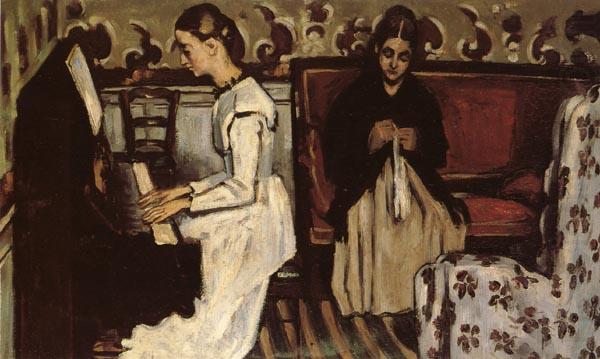 Young Girl at the Piano, Paul Cezanne